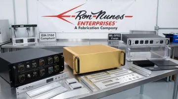 Rack mount aluminum chassis components manufactured to EIA and MIL-spec standards