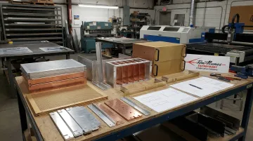Laser-cut rack mount chassis and card cage components for defense applications