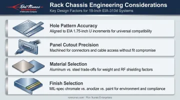 Rack mount chassis engineering specifications hole pattern material finish requirements breakdown