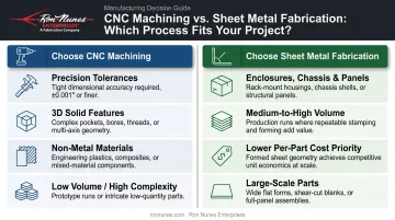 CNC machining versus sheet metal fabrication decision framework choosing the right process