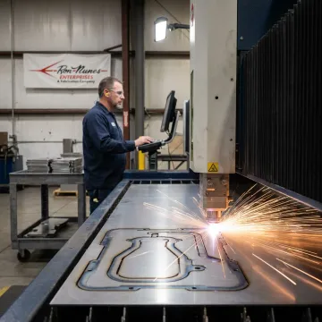 Laser cutting precision medical metal components