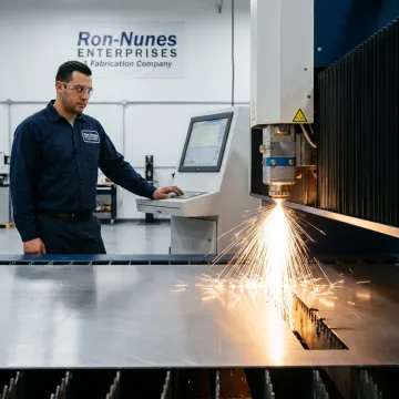 Laser cutting precision metal parts