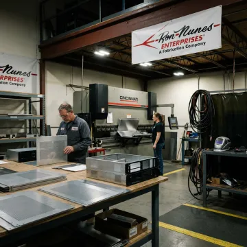 Precision sheet metal fabrication and welding shop