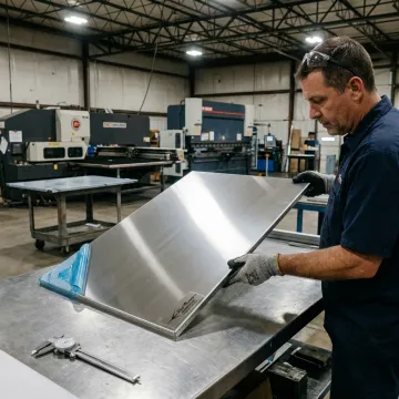 Architectural metal polishing and finishing work