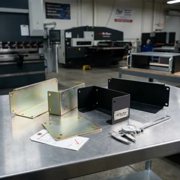 Metal parts with protective coating finish