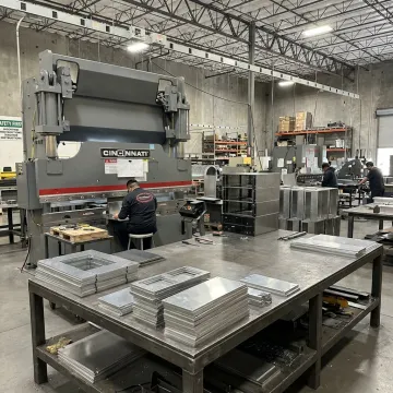 Precision metal fabrication shop