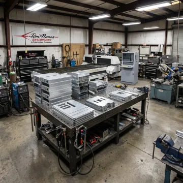 Custom metal fabrication shop