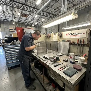 Industrial metal surface treatment process