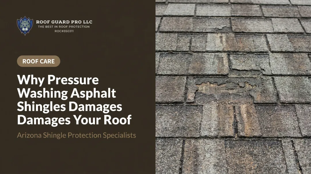 Why Pressure Washing Asphalt Shingles Damages Your Roof