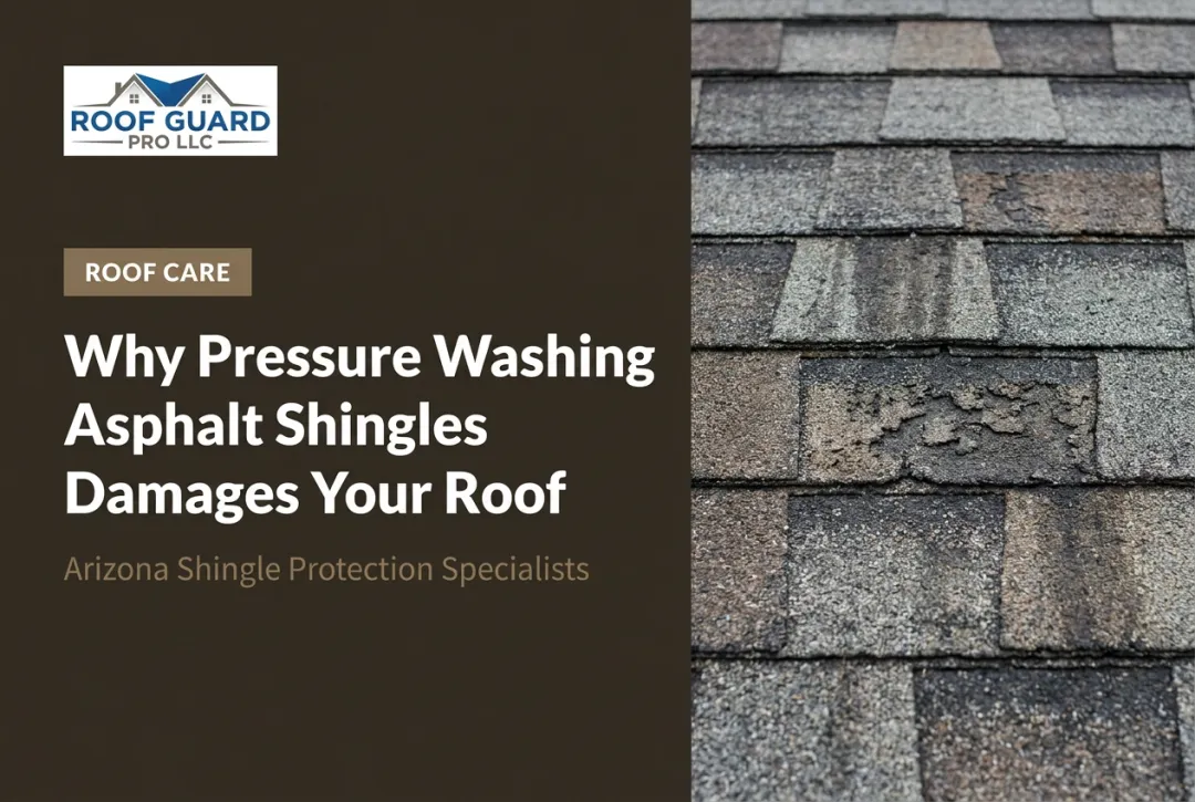 Why Pressure Washing Asphalt Shingles Damages Your Roof