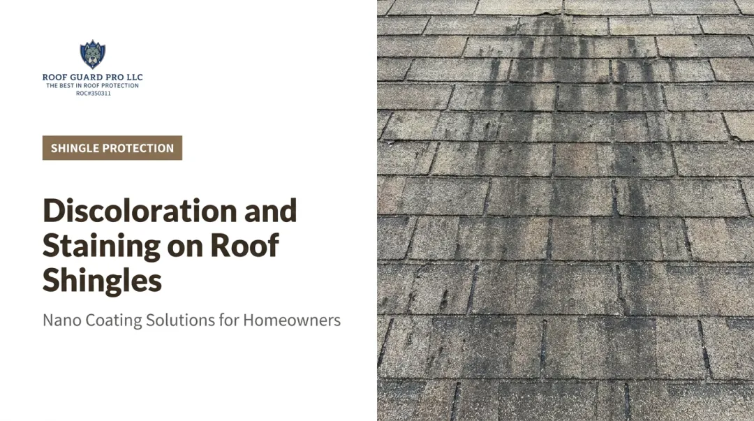 Discoloration and Staining on Roof Shingles