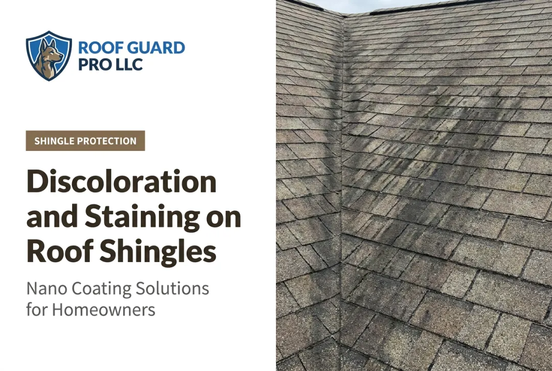 Discoloration and Staining on Roof Shingles