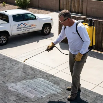 Protective coating applied to Arizona home roof