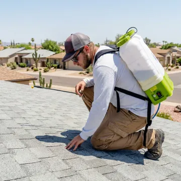 Phoenix home with protected shingle roof
