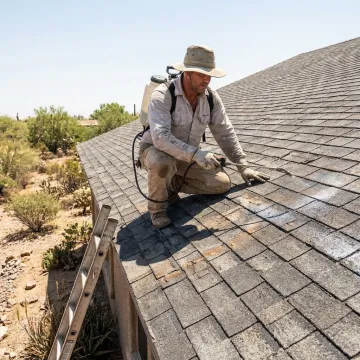 GoNano roof restoration on shingle roof