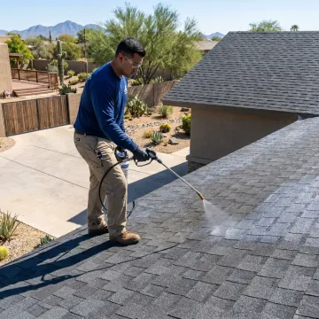 Protective coating applied to Mesa roof and exterior surfaces