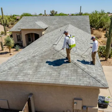Phoenix home with protected shingle roof