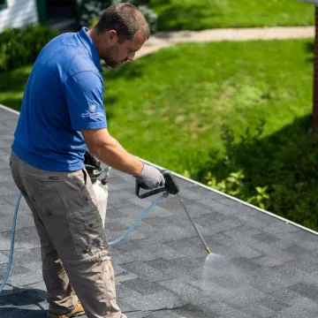 Asphalt shingle roof rejuvenation treatment
