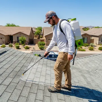 Residential shingle roof protection service