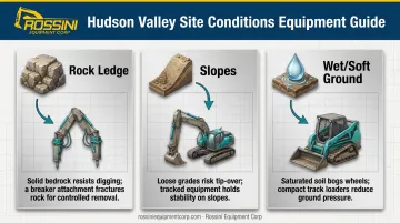 Hudson Valley terrain challenges matched to recommended clearing equipment solutions