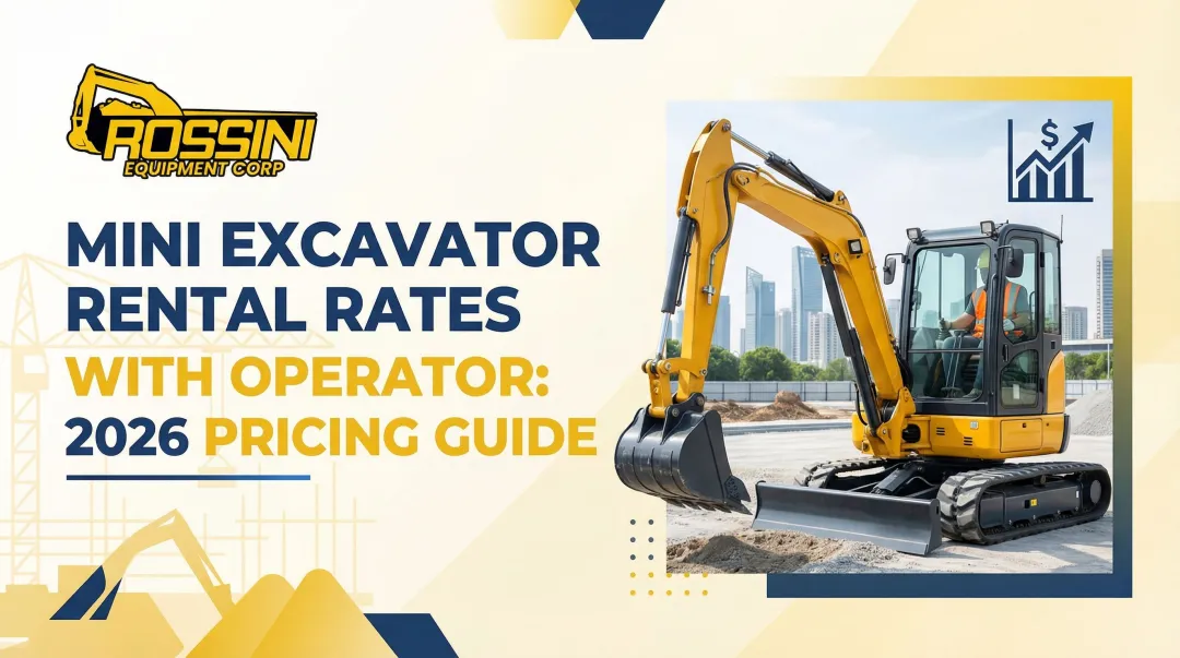 Mini Excavator Rental Rates With Operator: 2026 Pricing Guide