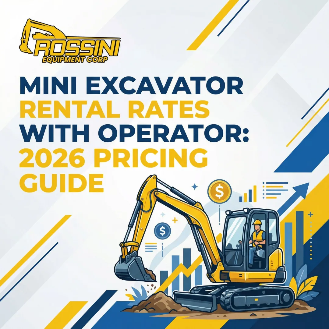 Mini Excavator Rental Rates With Operator: 2026 Pricing Guide