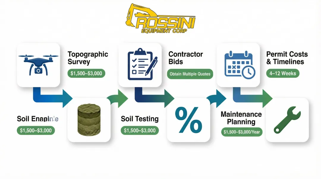 Six-step access road budget planning process from survey to maintenance
