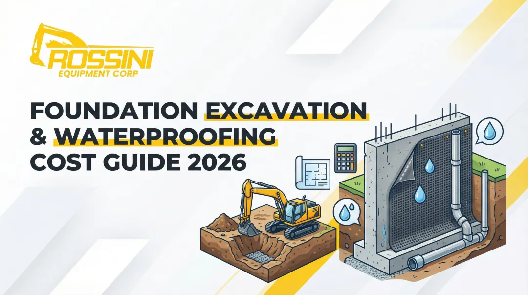 Foundation Excavation & Waterproofing Cost Guide 2026
