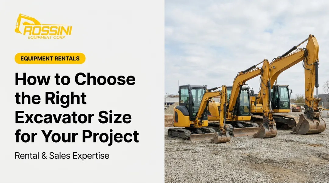 How to Choose the Right Excavator Size for Your Project