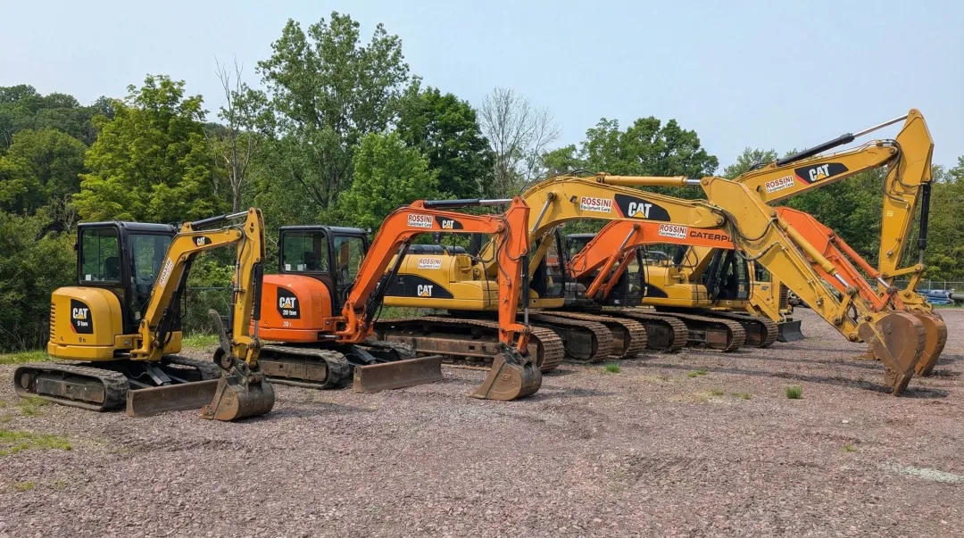 Rossini Equipment Corp excavator rental fleet Sullivan County Hudson Valley New York