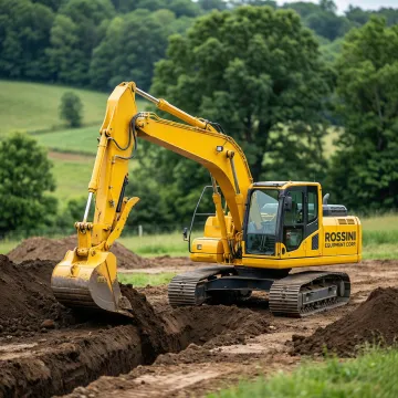 Well-maintained excavator performing site work in Sullivan County