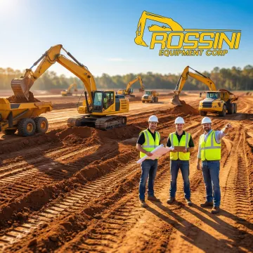 Excavation crew working on commercial site preparation in Warwick