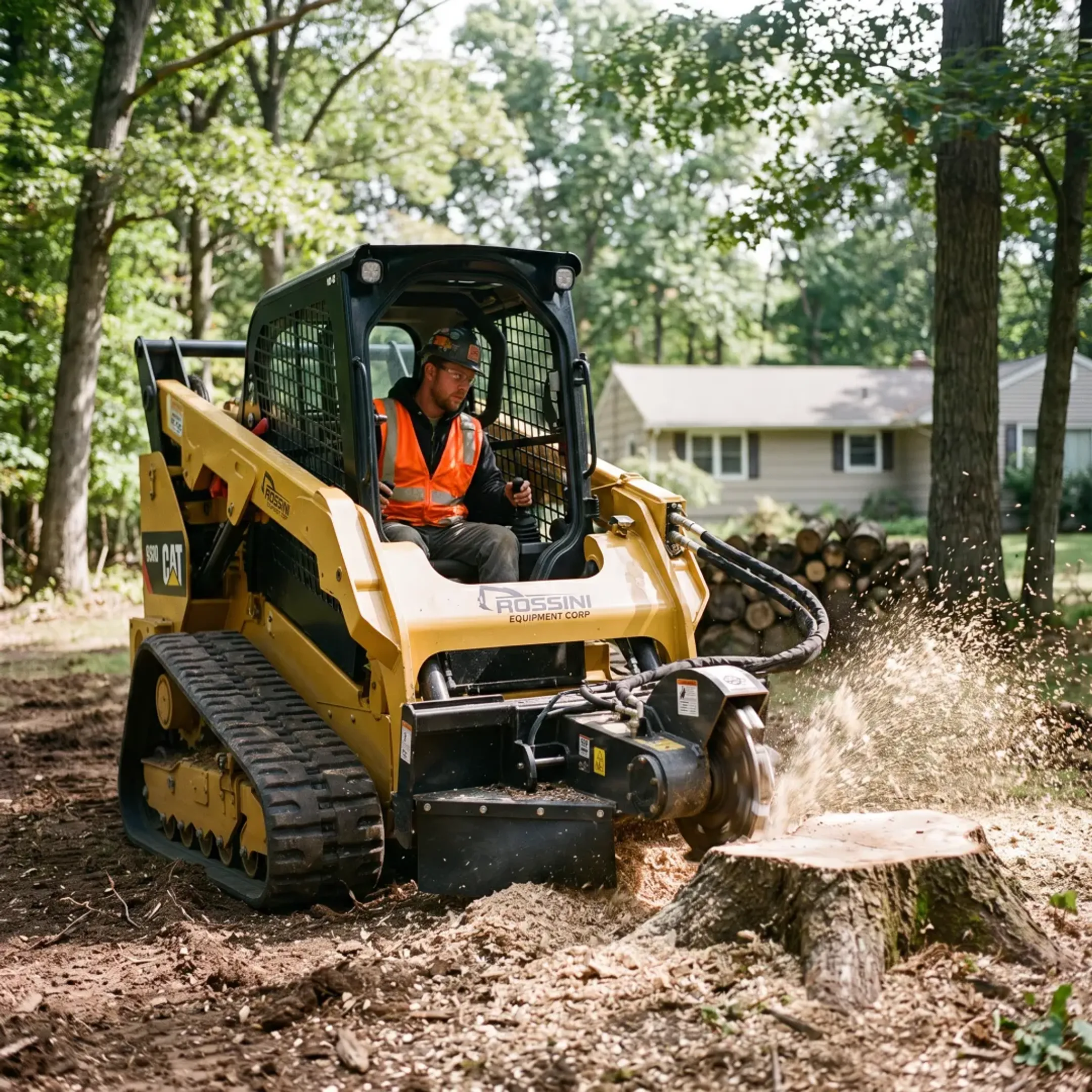 Skid Steer Stump Grinder Rentals