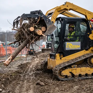 Skid Steer Grapple Bucket Attachment Rental