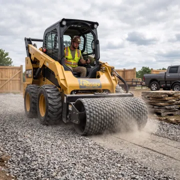 Skid Steer Vibratory Roller Attachment Rentals