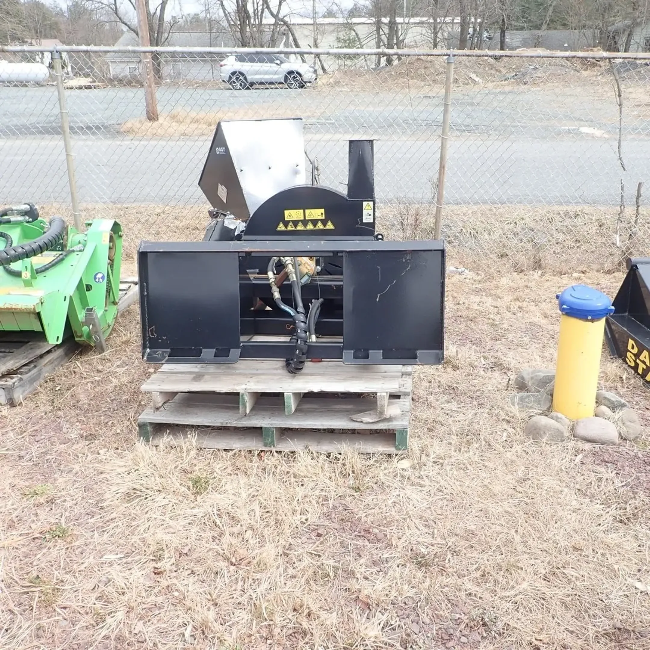 Well-maintained earthmoving machine performing foundation work at Sullivan County construction site