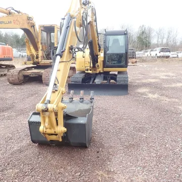 Earthmoving machine performing foundation dig on a Sullivan County construction site