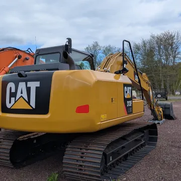Excavator working on a construction site