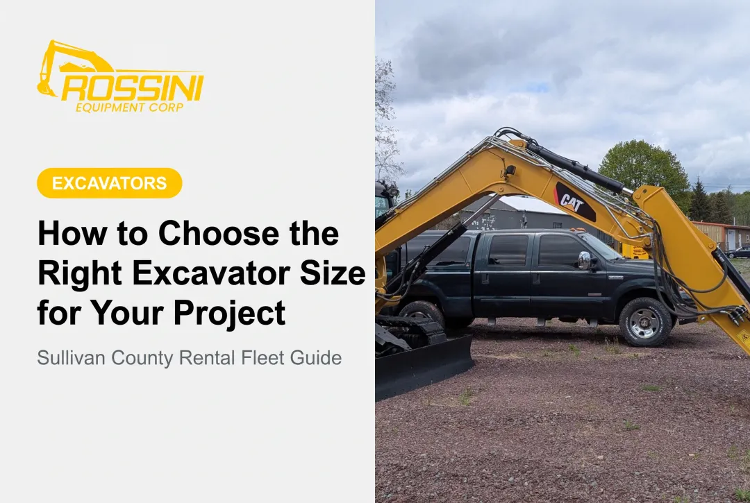 How to Choose the Right Excavator Size for Your Project