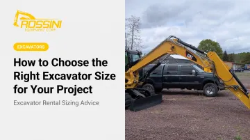 How to Choose the Right Excavator Size for Your Project