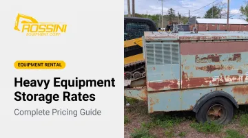 Heavy Equipment Storage Rates: Complete Pricing Guide