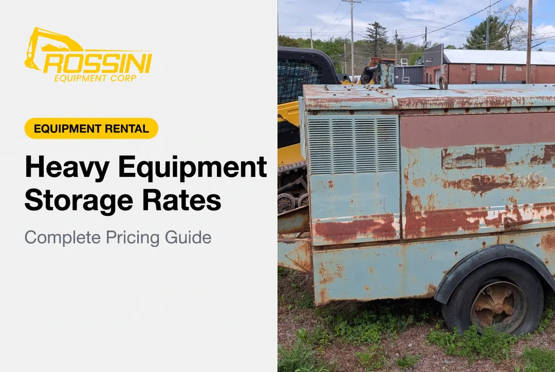 Heavy Equipment Storage Rates: Complete Pricing Guide