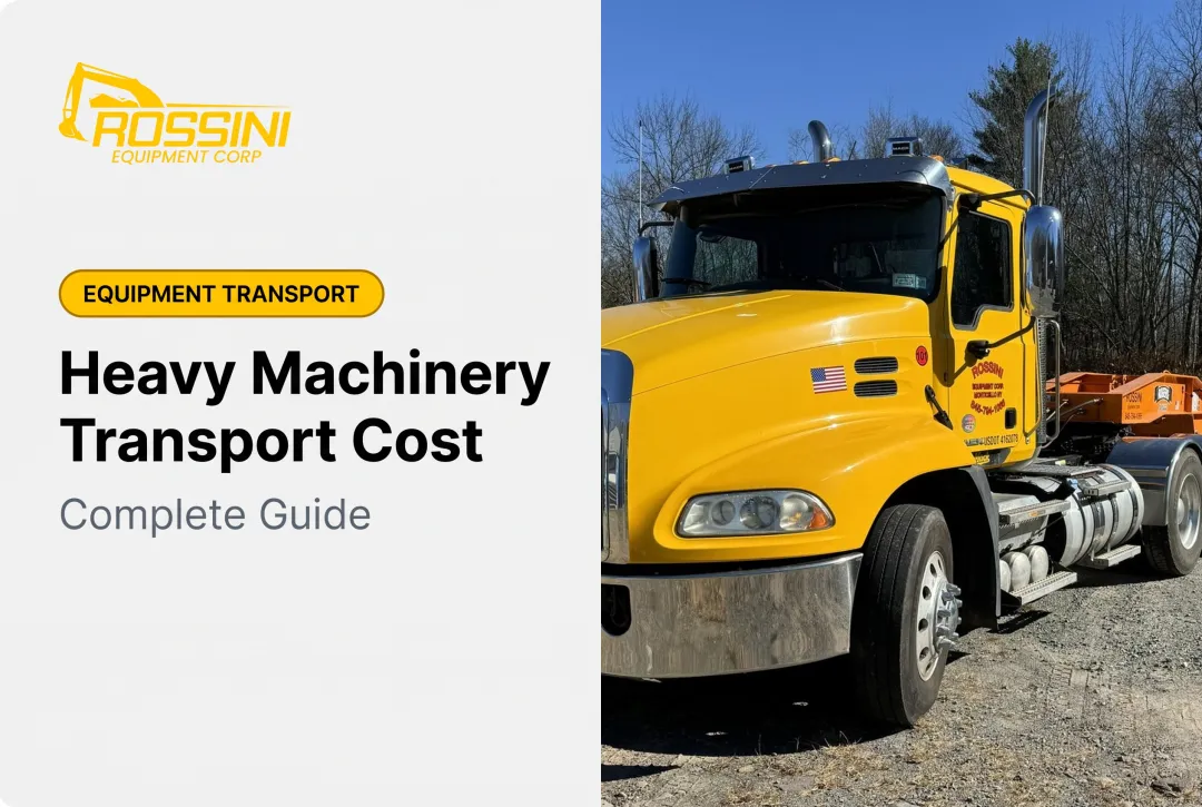 Heavy Machinery Transport Cost: Complete Guide