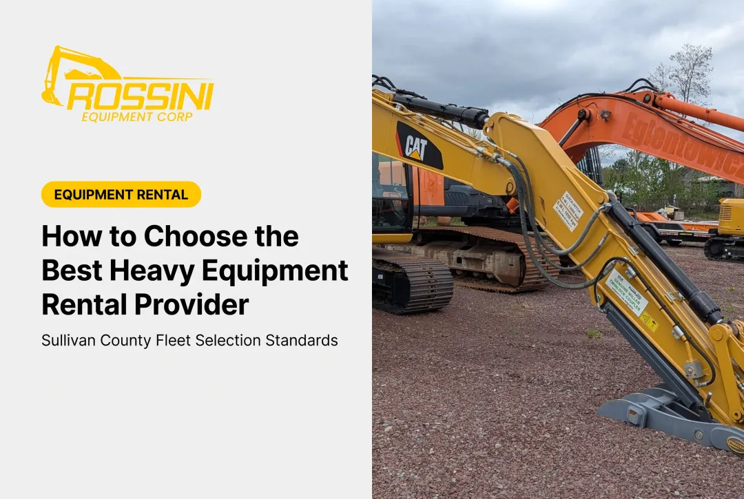 How to Choose the Best Heavy Equipment Rental Provider
