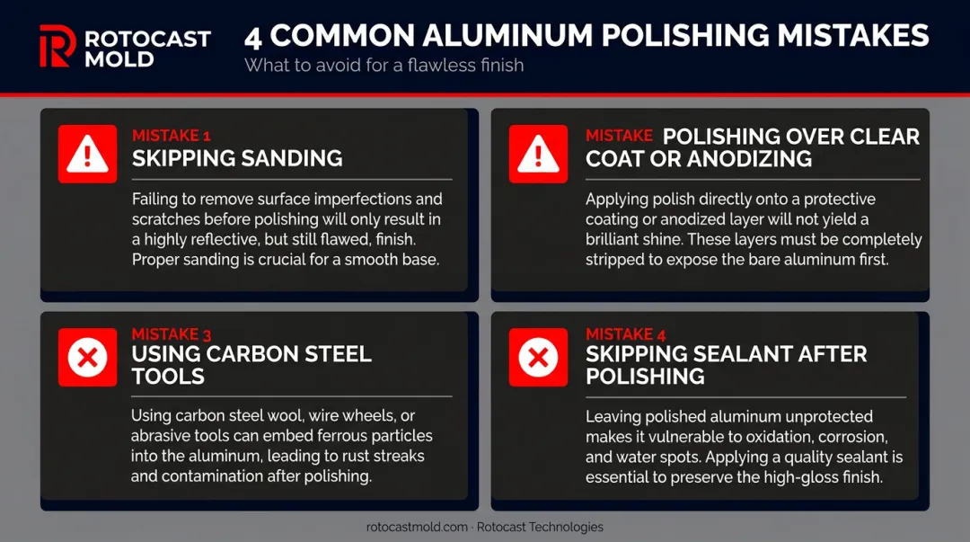 Four most common aluminum polishing mistakes and how to avoid them