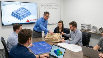 Rotomold pattern design validation review before aluminum casting commitment