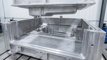 Rotocast Technologies A356.2 cast aluminum rotational mold with uniform thin wall sections