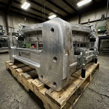 Engineered aluminum frame with integrated tooling features