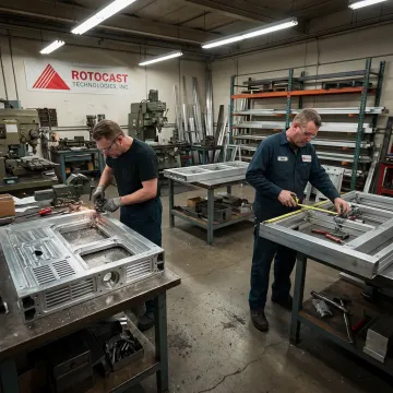 Custom aluminum mold frame fabrication