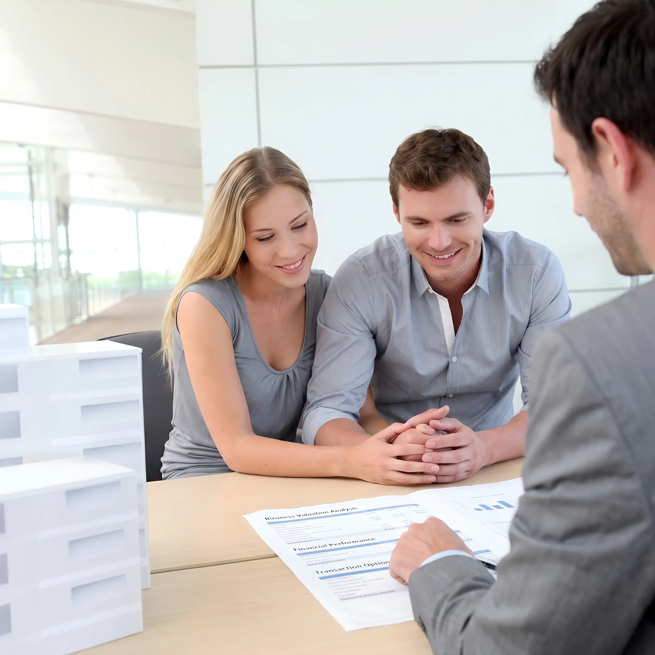 Advisor discussing pest control business valuation with business owner